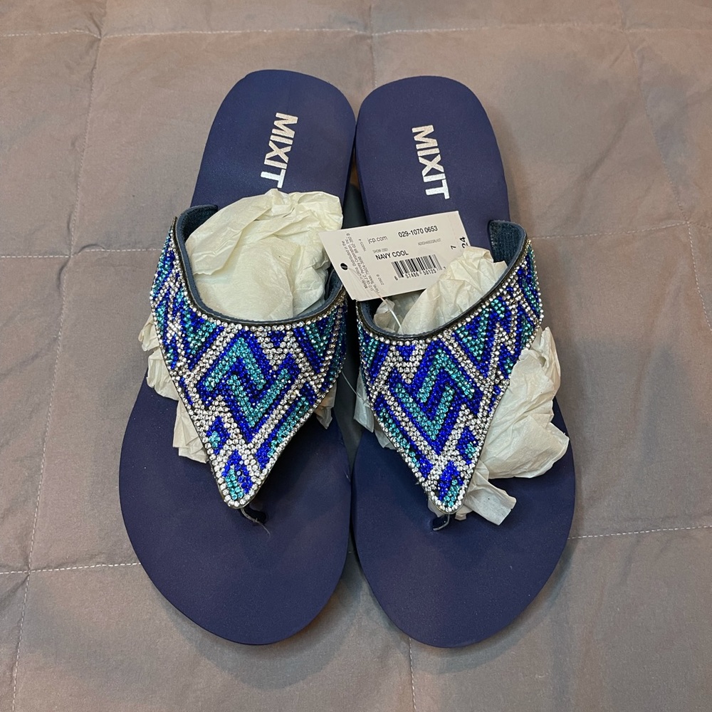 MIXIT navy cool sandals.